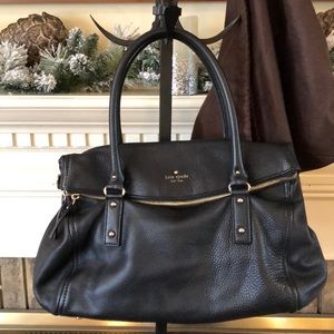 Kate spade black fold over purse